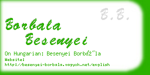 borbala besenyei business card